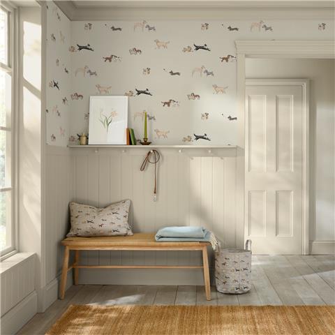 Sophie Allport Doggy Daycare Wallpaper 146866 Off White