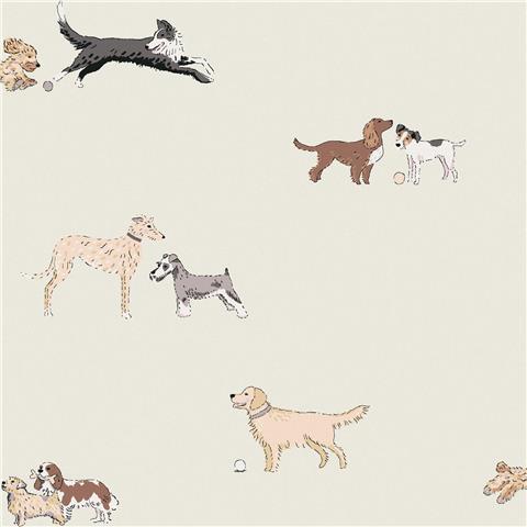 Sophie Allport Doggy Daycare Wallpaper 146866 Off White
