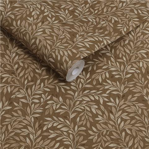 NEXT Ditsy Leaf Wallpaper 146875 Ochre