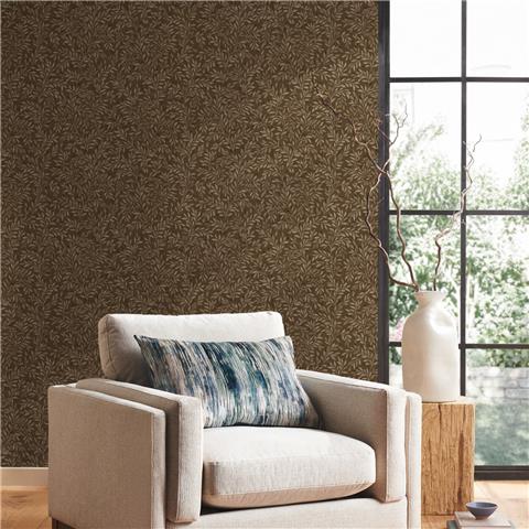 NEXT Ditsy Leaf Wallpaper 146875 Ochre