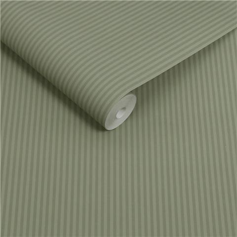 NEXT Ticking Stripe Wallpaper 146879 Deep Green