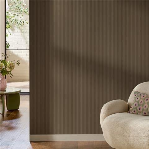 NEXT Ticking Stripe Wallpaper 146880 Mocha