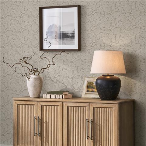 NEXT Floral Woodblock Wallpaper 146882 Natural