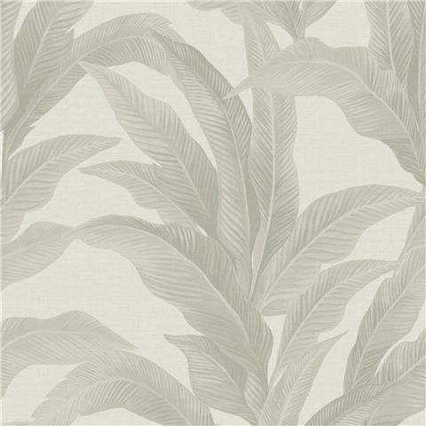 NEXT Palm Print Stripe Wallpaper 146889 Linen