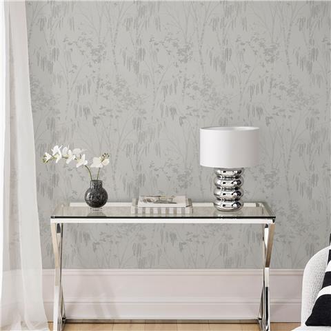 Next Luxe Wallpaper Fiorire 146902 Gilver/Grey