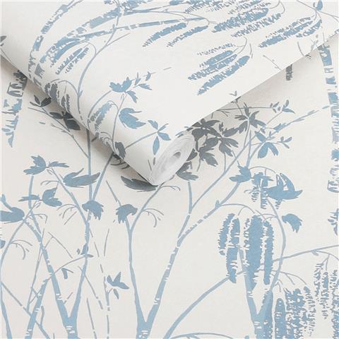 Next Luxe Wallpaper Fiorire 146904 Cornflower Blue