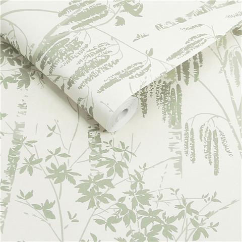 Next Luxe Wallpaper Fiorire 146905 Sage Green