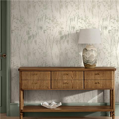 Next Luxe Wallpaper Fiorire 146905 Sage Green