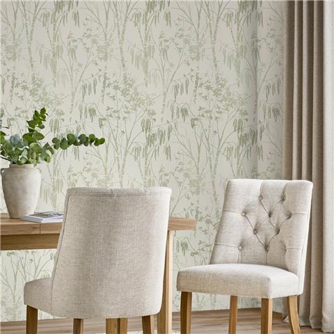 Next Luxe Wallpaper Fiorire 146905 Sage Green