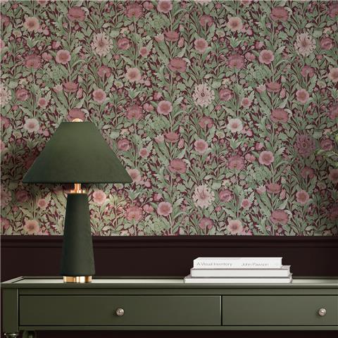 Super Fresco Easy Paloma Floral Wallpaper 146948 Berry