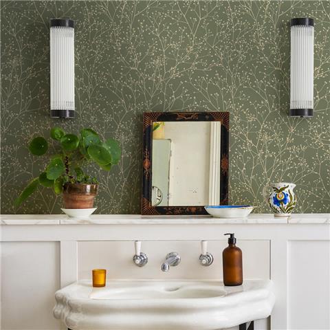 Clarissa Hulse Gypsophia Wallpaper 146994 Lichen/Pewter