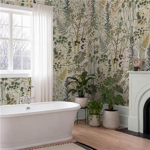 Clarissa Hulse Serendipity Wallpaper 146999 Sage