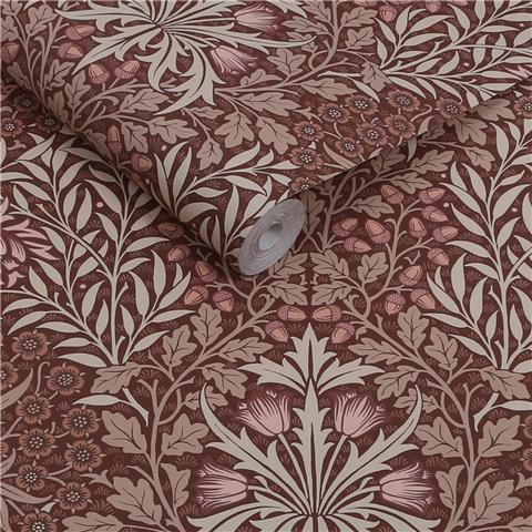 William Morris at Home Wallpaper Oak + Willow 147061 Damson