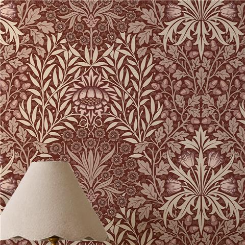 William Morris at Home Wallpaper Oak + Willow 147061 Damson