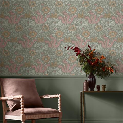 William Morris at Home Wallpaper Compton 147067 Sage