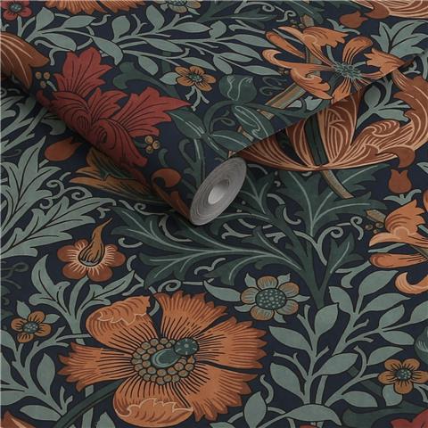 William Morris at Home Wallpaper Compton 147069 Ink Blue