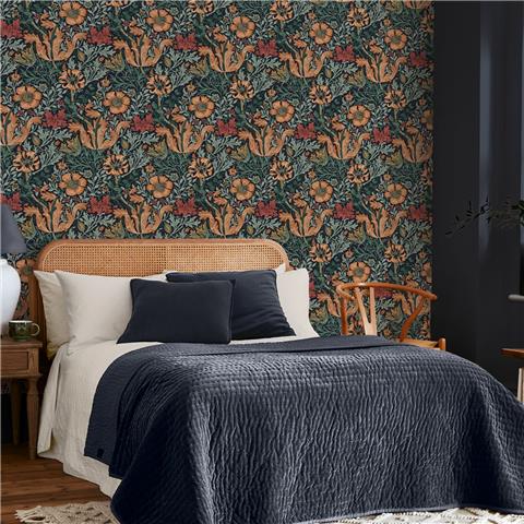 William Morris at Home Wallpaper Compton 147069 Ink Blue