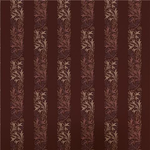 William Morris at Home Wallpaper Love is Enough Stripe 147070 Damson
