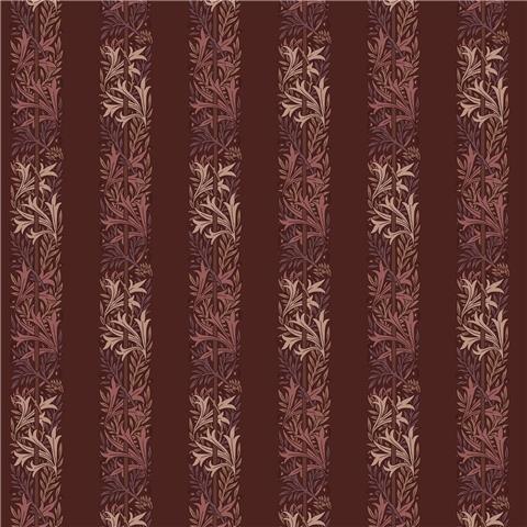 William Morris at Home Wallpaper Love is Enough Stripe 147070 Damson