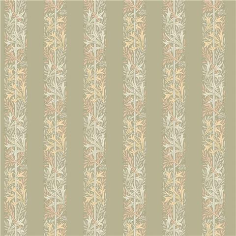 William Morris at Home Wallpaper Love is Enough Stripe 147072 sage
