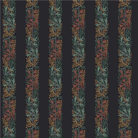 William Morris at Home Wallpaper Love is Enough Stripe 147074 Ink Blue