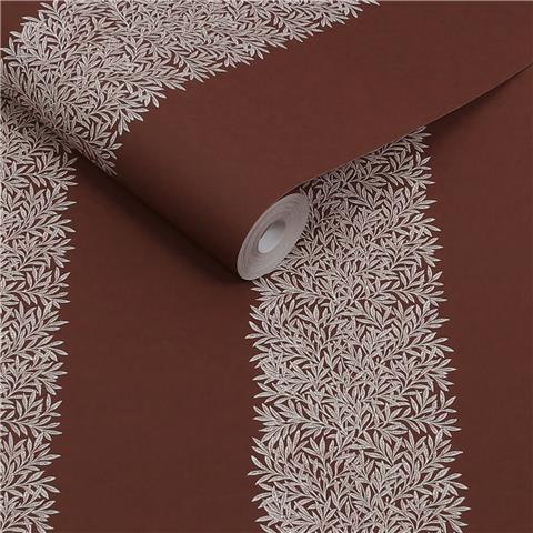 William Morris at Home Wallpaper Willow Stripe 147075 Damson