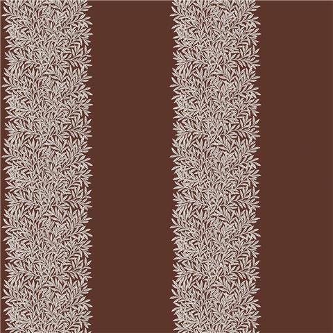 William Morris at Home Wallpaper Willow Stripe 147075 Damson