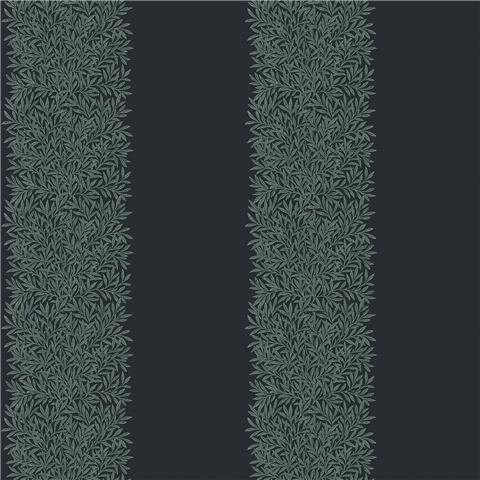 William Morris at Home Wallpaper Willow Stripe 147079 Ink Blue