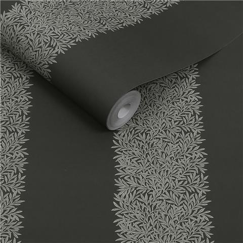 William Morris at Home Wallpaper Willow Stripe 147080 Charcoal
