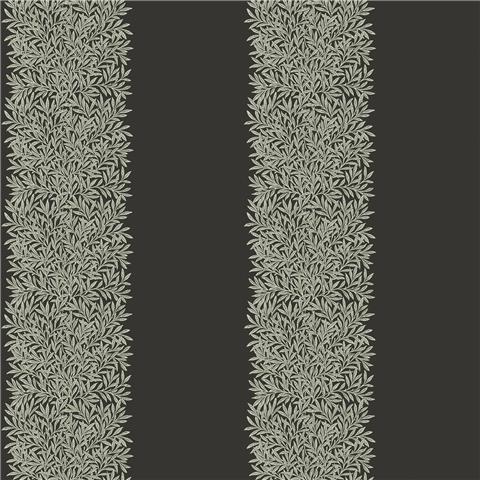 William Morris at Home Wallpaper Willow Stripe 147080 Charcoal