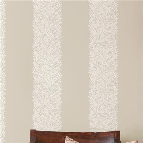 William Morris at Home Wallpaper Willow Stripe 147081 Linen