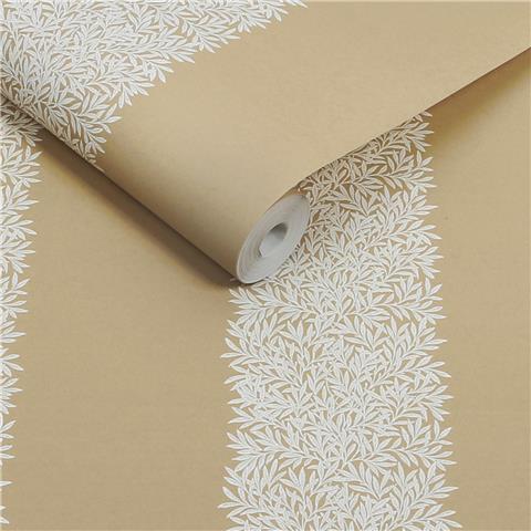 William Morris at Home Wallpaper Willow Stripe 147082 Almond