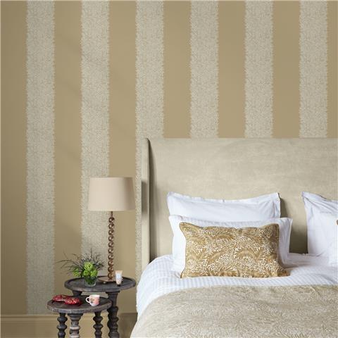 William Morris at Home Wallpaper Willow Stripe 147082 Almond