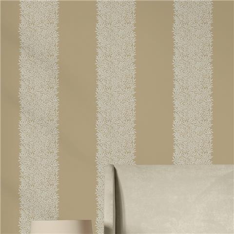 William Morris at Home Wallpaper Willow Stripe 147082 Almond