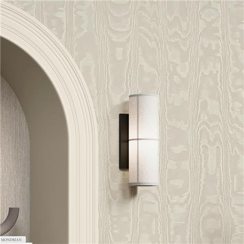 Boutique Moire Stripe Texture Wallpaper 149596 Oyster