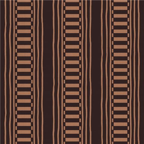 Rockett St George Wallpaper The Curiosity Shop Stripe 149618 Aubergine