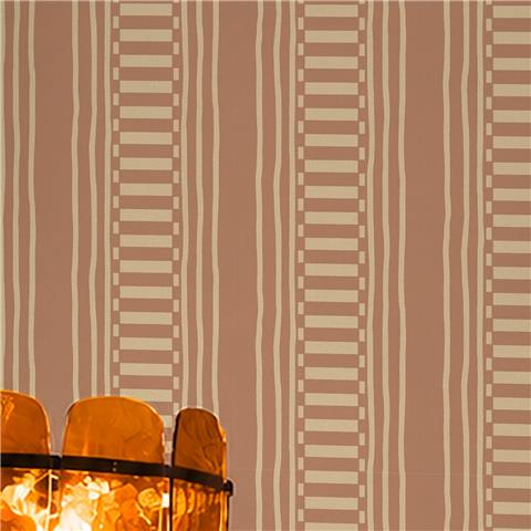 Rockett St George Wallpaper The Curiosity Shop Stripe 149619 Blush