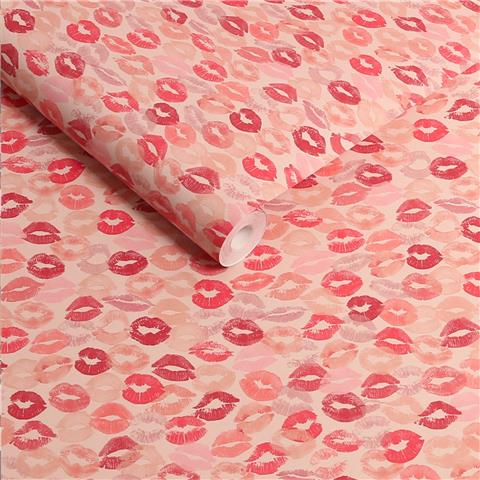 Rockett St George Wallpaper Kiss Me 149624 Lipstick Kisses