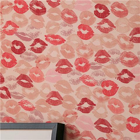 Rockett St George Wallpaper Kiss Me 149624 Lipstick Kisses
