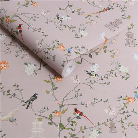 Rockett St George Wallpaper Secret Garden Chinoiserie 149627 Dusty Lilac