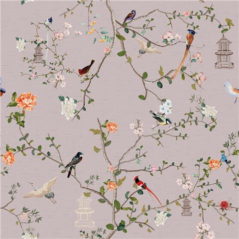 Rockett St George Wallpaper Secret Garden Chinoiserie 149627 Dusty Lilac