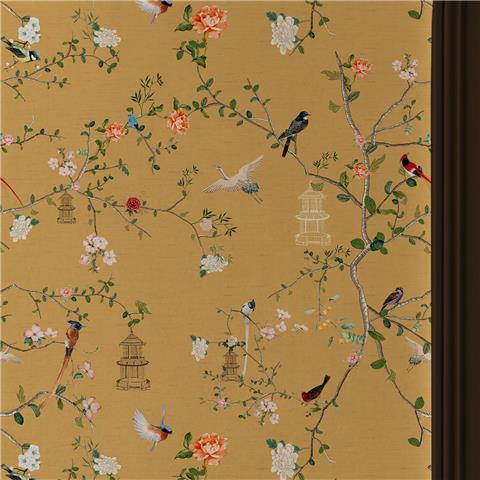 Rockett St George Wallpaper Secret Garden Chinoiserie 149630 Golden Hour