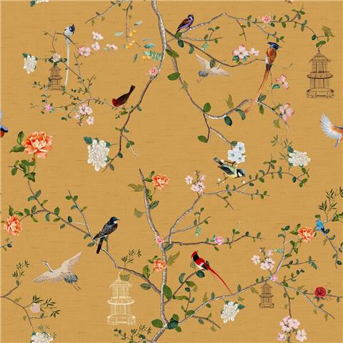 Rockett St George Wallpaper Secret Garden Chinoiserie 149630 Golden Hour