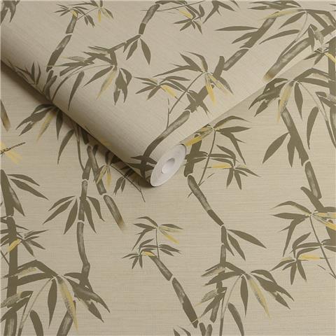 Rockett St George Wallpaper Wham Bamboo 149634 Sage green