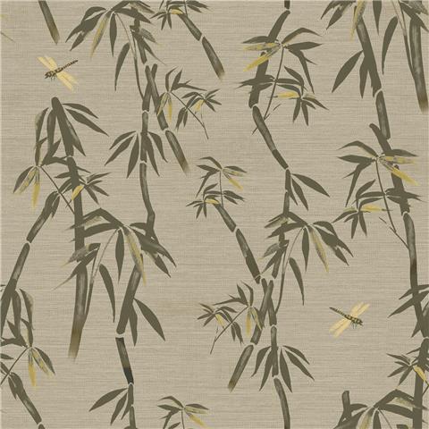 Rockett St George Wallpaper Wham Bamboo 149634 Sage green