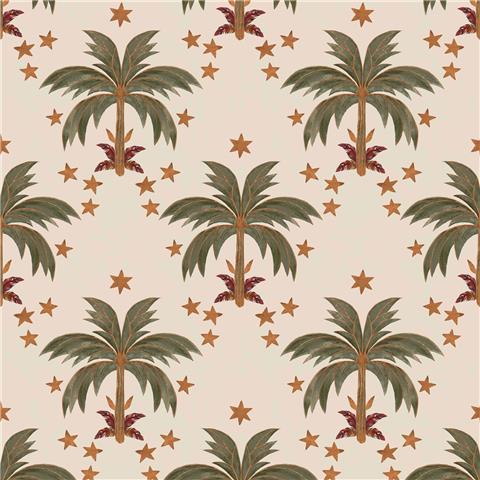 Rockett St George Wallpaper Midnight Palms 149636 Ivory