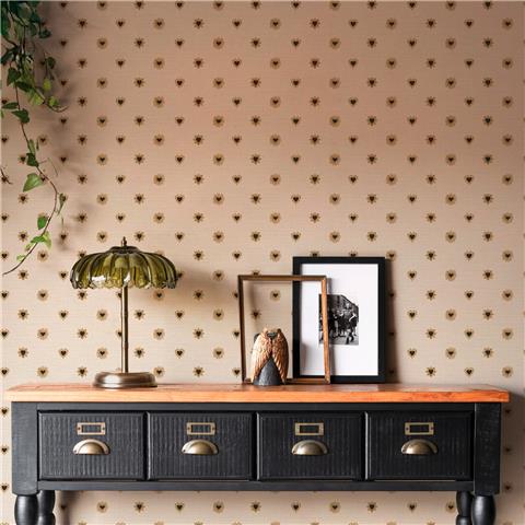 Rockett St George Wallpaper Sacred Hearts 149637 Ivory Noir