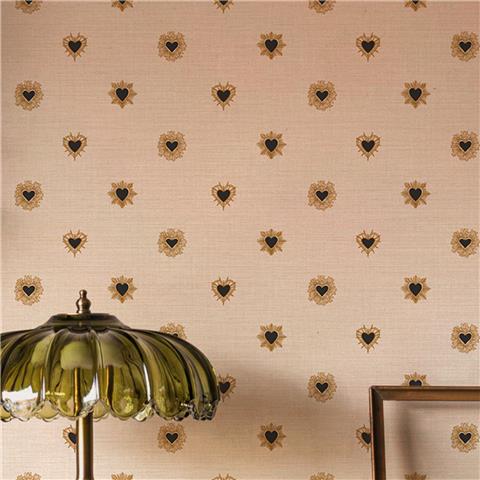 Rockett St George Wallpaper Sacred Hearts 149637 Ivory Noir