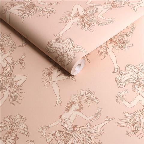 Rockett St George Wallpaper Cha Cha Cha 149641 Watermelon Blush