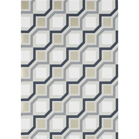 Prestigious Textiles Studio Wallpaper-Cubix Geometric 1631-276